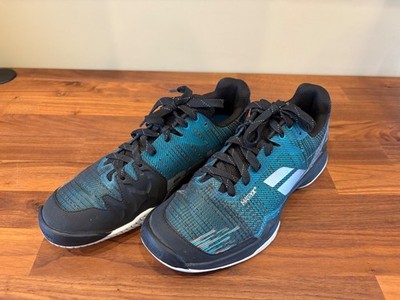 Babolat Jet Mach II Mens All Court Tennis Shoes SIZE 9.5 Aqua Blue Black