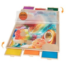 1500 Piece Puzzle Board , with 6 Drawers  Cover, 34" x 25", Sort-Wise Colorf...