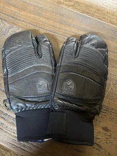 Hestra 3 Finger Mitt Size 11 Trigger Mitt Skiing Snowboarding Black Fall Line