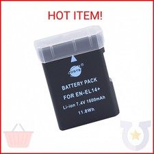 DSTE Replacement for EN-EL14 Li-ion Battery Compatible Nikon D5100 D5200 D5300 D