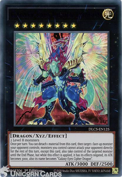 DLCS-EN125 Galaxy-Eyes Cipher Dragon : Purple : Ultra Rare 1st Edition Mint YuGi