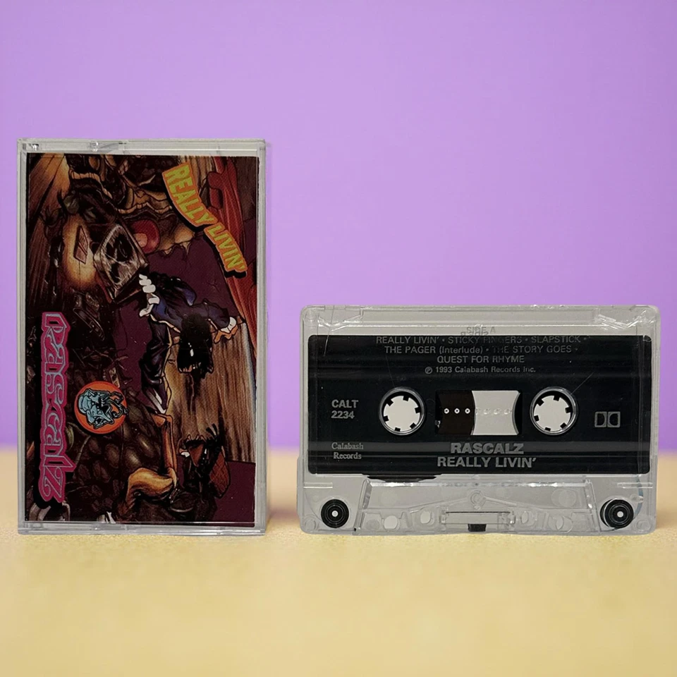 •RASCALZ - REALLY LIVIN’• ~1993 OG PRESSING~ (CASSETTE TAPE) - Image 3 of 4