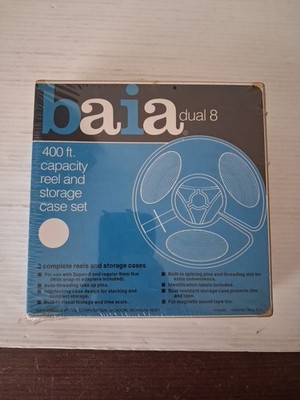 lot of 3 Baia Dual 8 400 Feet Capacity Reel And Storage Case Set