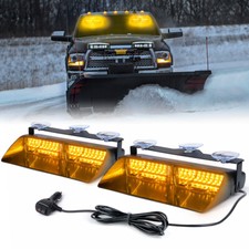 2 In1 Dash Emergency Strobe Lights Interior Windshield Warning Safety Flashing