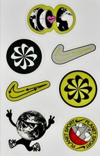 Nike Sunburst Swoosh Logo Decals  Planet Sport Basketball Sneaker Stickers