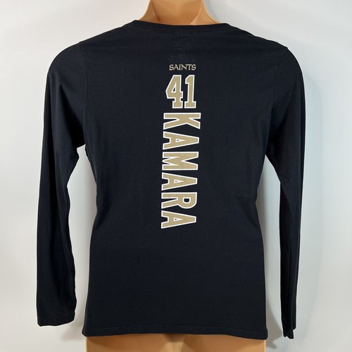 Fanatics NFL New Orleans Saints Alvin Kamara 41 T-Shirt Black Women’s Medium M - Picture 2 of 3