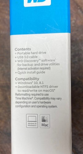WESTERN DIGITAL WD EASYSTORE 4TB EXTERNAL 3.0 USB Back up hard drive NEW SEALED - Picture 9 of 9