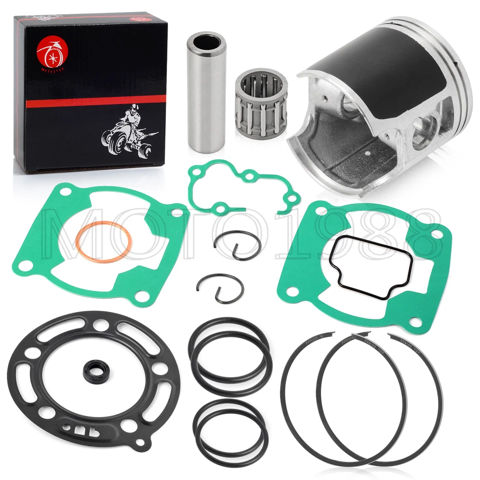 Top End Rebuild Kit Piston Bearing Ring Gasket For Kawasaki KX100 1995-2013 STD - Image 2 of 4
