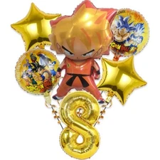 6pcs set-8 Goku Birthday Party Decoration Dragon Ball Z Kids Tableware