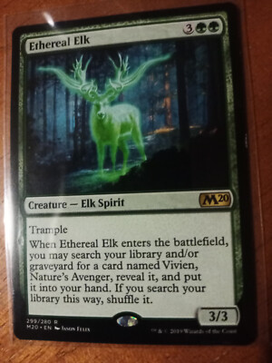 Ethereal Elk Magic The Gathering Rare Core Set 2020 299 Spirit