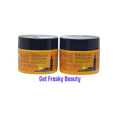 2 PACK. 8 oz Agadir Argan Oil Moisture Masque With Keratin. 236.6ml. Mask. FRESH