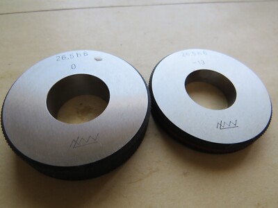 1 Satz Einstellring  Messring  Ø 26,5 h6  Gut - Auss 0 /-13  LMW  #Z106-9#