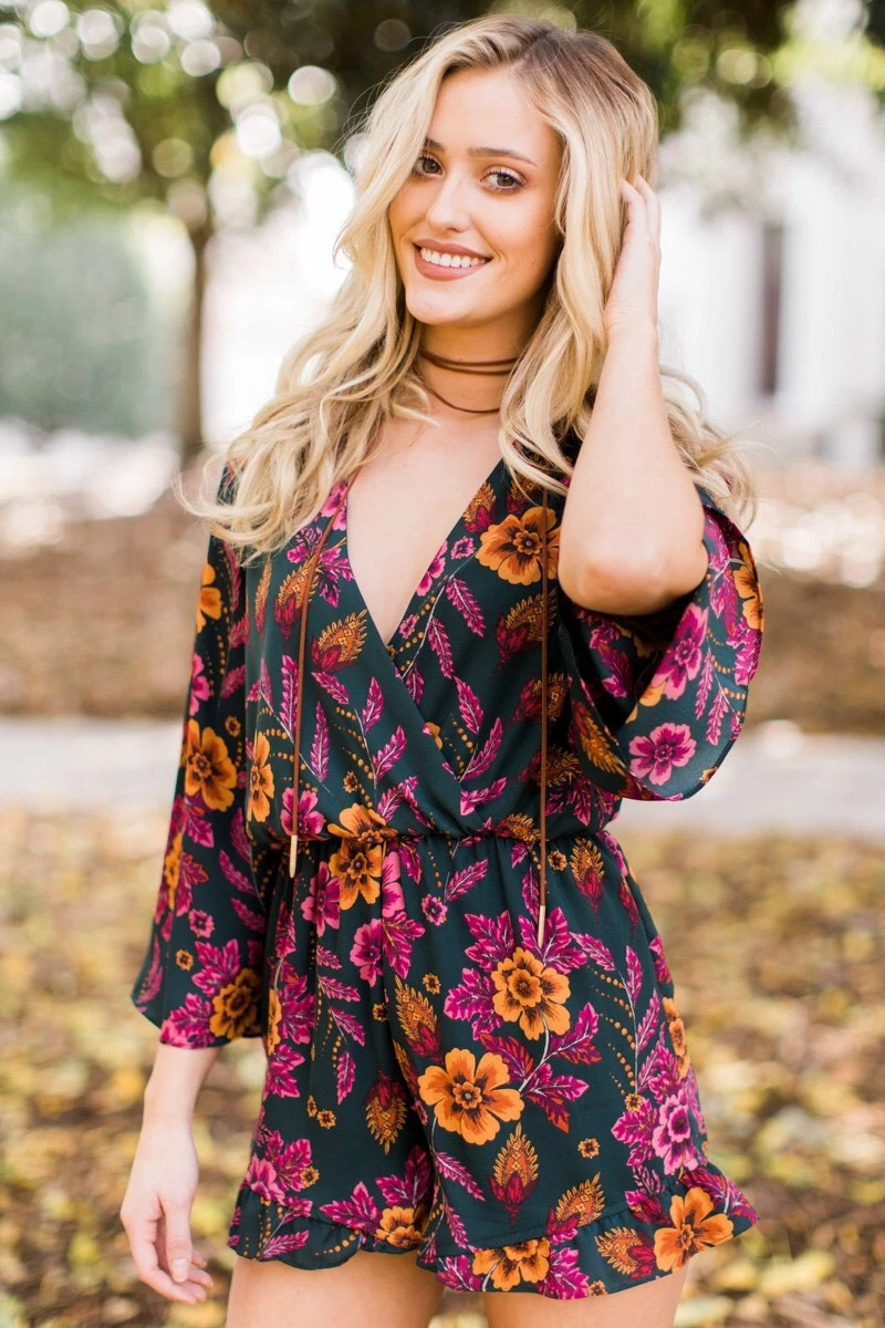 Everly clearance floral romper