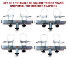 Four 4 Triangle Square Truss Adapter Bracket Tripod Crank Light Stand Bars