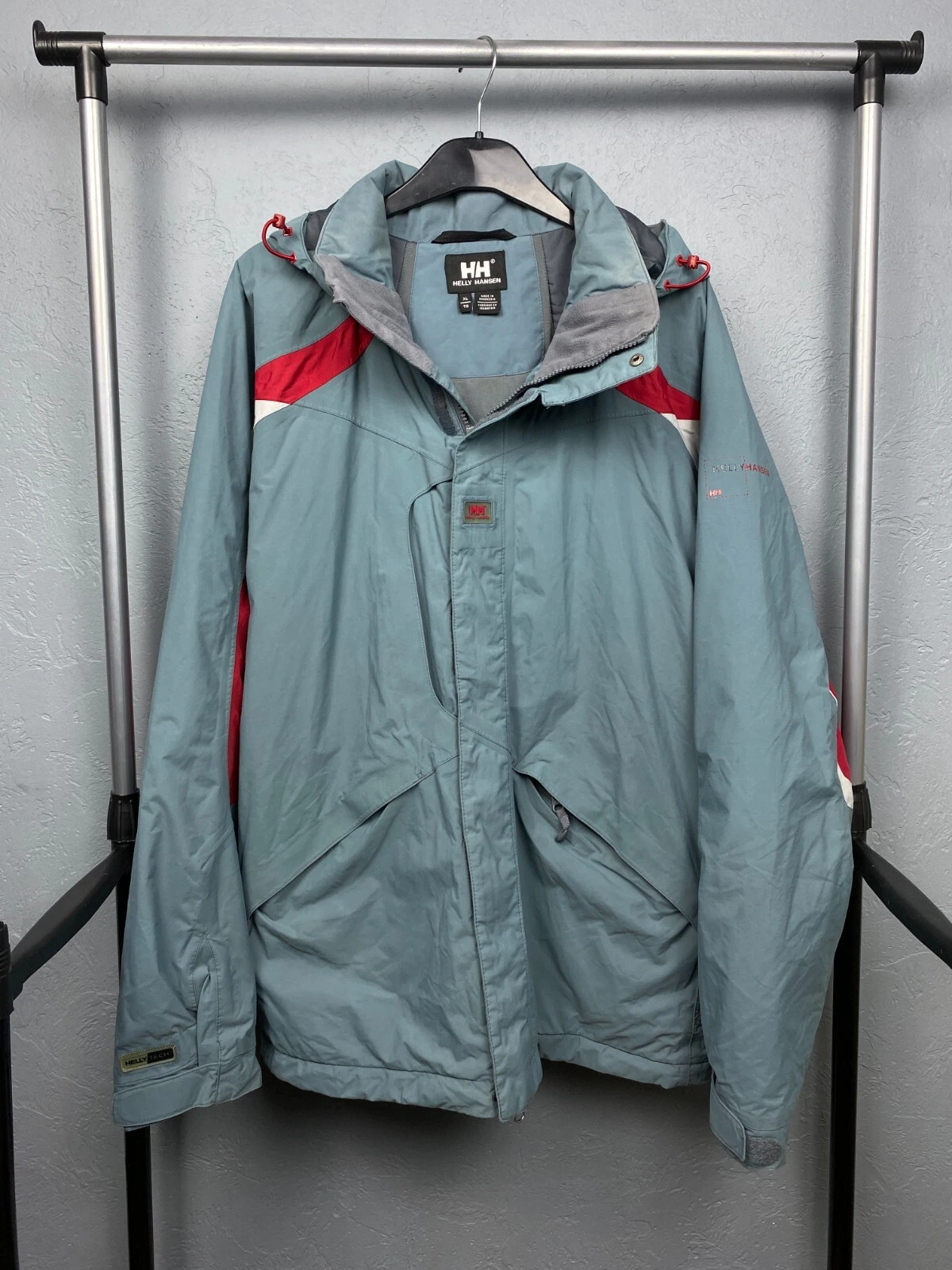 Helly Hansen Vintage Mens Nylon Ski Jacket Size XL