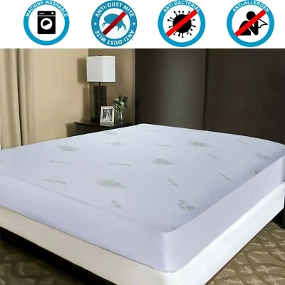 Extra Deep Fitted Sheet Double King Mattress Cover Hypoallergic BED Sheets 600TC