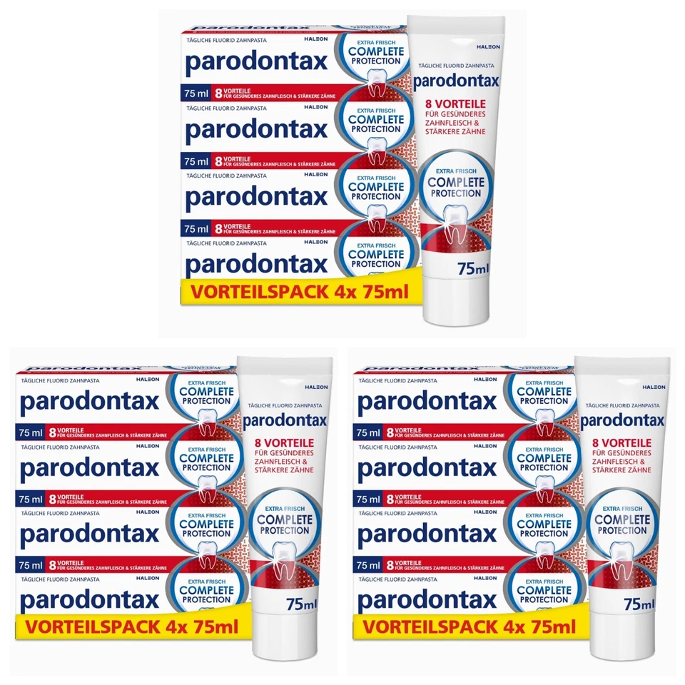 Parodontax Complete Protection Extra Frisch Zahnpasta,12erPack ,12x75ml,OvP Neu