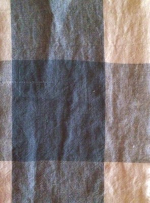 DESIGNERS GUILD Brera Mattone Lapis Check Linen Remnant New