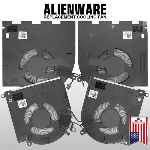 1 Pair OEM CPU + GPU Cooling Fan For DELL Alienware M15 M17 R3 R4 R5 R6 Laptop