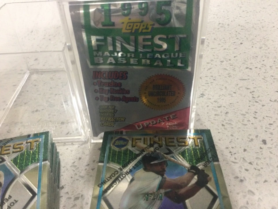 VINTAGE 1995 TOPPS FINEST UPDATE SET 221-330 JETER ,NOMO,JONES w coating - Image 2 of 4