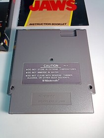 Jaws NES (Nintendo, 1987) Box, Manual, Cartridge - RARE & TESTED