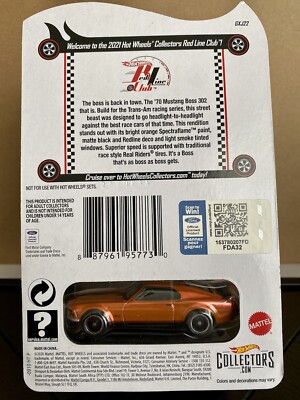 Hot Wheels RLC 2021 Club Car '70 Mustang Boss 302 | eBay