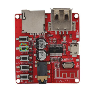 3.7-5V Bluetooth 4.1 Audio Decoder MP3 Player Board Micro USB TF SD Card Modul