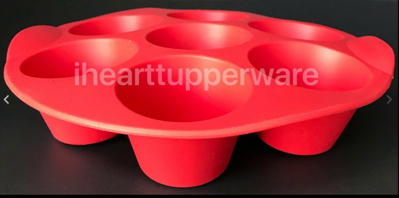 Tupperware Silicone Round Magic Baking Form Muffin Pan Rare New