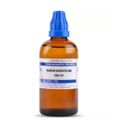 SBL Homeopathic Aurum Muriaticum Natronatum  (30 ML / 100 ML) (Select Potency)