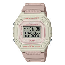 Image of Casio Digital Pink Resin Strap Quartz Watch W-218HC-4A2VDF
