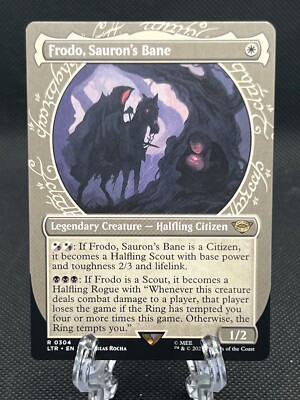 MTG - Frodo Sauron's Bane - Showcase #304 Lord Of The Rings Magic: The Gathering