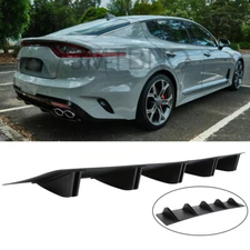Rear Diffuser Shark 5 Fins Bumper Splitter Spoiler Lip For Kia Stinger GT Forte