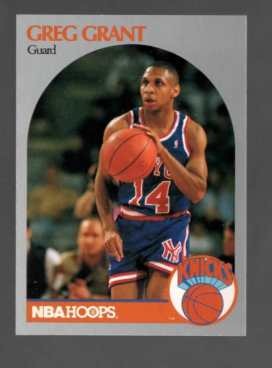 1990 Hoops #421 Greg Grant Near mint or better