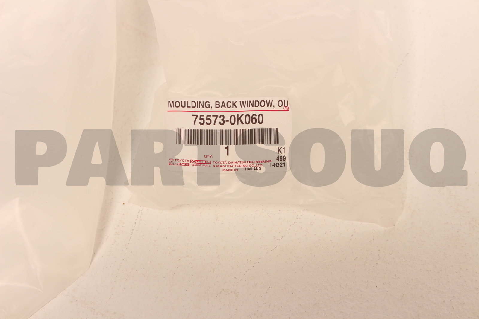 755730K060 Genuine Toyota MOULDING, BACK 75573-0K060 | eBay