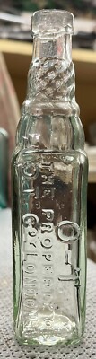 Soßenflasche mit Probe von 1910: O-T London - seltener kleiner - neuwertig (H848)
