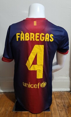 FC Barcelona DRI-FIT Fàbregas 4 S Nike S 2012-13 Barcelona Home Soccer Football Jersey #4 Fabregas