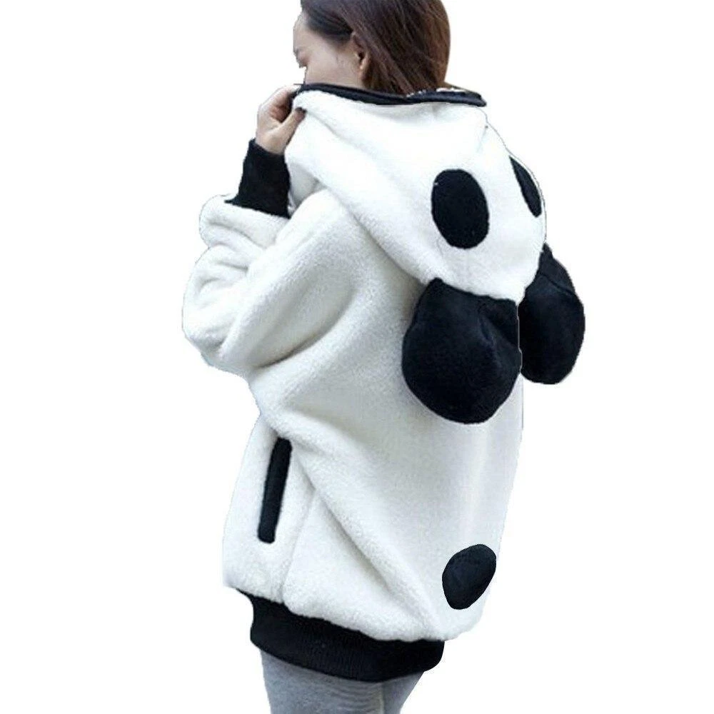 Panda top hoodie girls