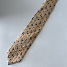 Brooks Brothers Tie Pink Flamingos Pure Silk 58" Made in USA