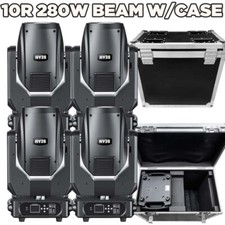 280W 10R Beam Gobo Moving Head Lighting Stage Light Flight Case For DJ KTV Bulb