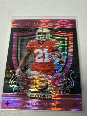 2019 Panini Prizm Draft - Crusade Pink Pulsar Prizm #9 Parris Campbell (RC)