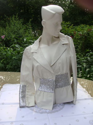 VALENTINO Jacke Leder Natur Gr.14(UK)42(DE)