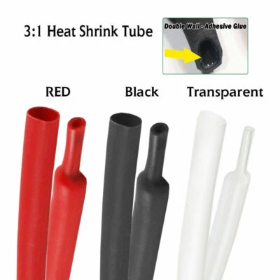 3:1 Heat Shrink Tubing Adhesive Lined Marine Cable Shrink Wrap Insulation Sleeve - image 1 of 4
