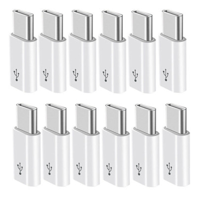 Micro USB Female to Type C Male Adapter Converter Micro-B to USB-C Connector LOT