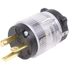 Lighted Male 520-PV-LIT Power Cord Repair 20 Amp 5-20P Straight Blade Plug 125V 