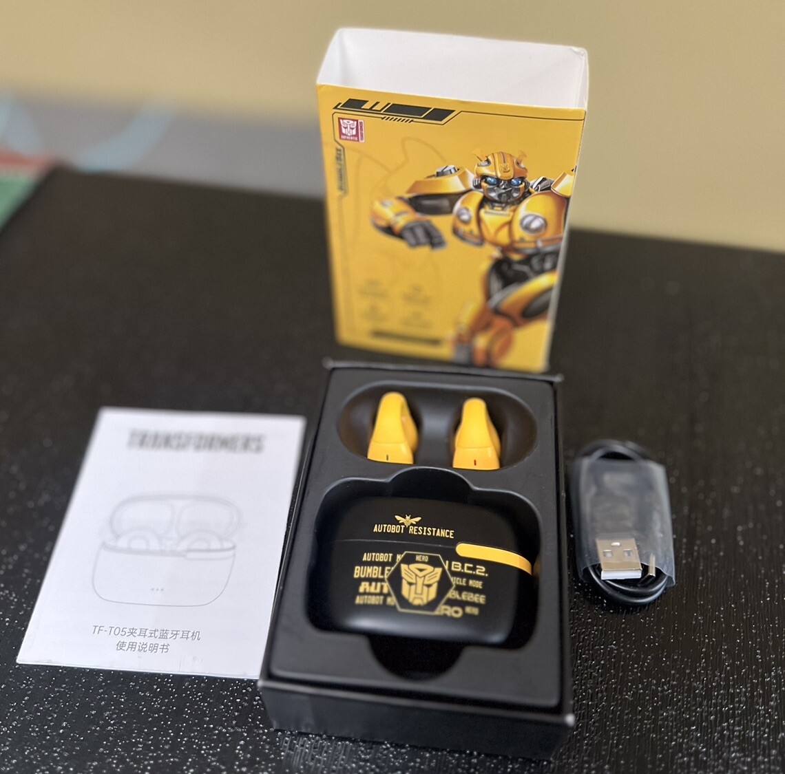 TRANSFORMERS TRANSFORMERS TF-T59 Bumblebee Bluetooth-Ohrhörer, 360 TRANSFORMERS TRANSFORMERS TF-T59 Bumblebee Bluetooth-Ohrhörer, 360