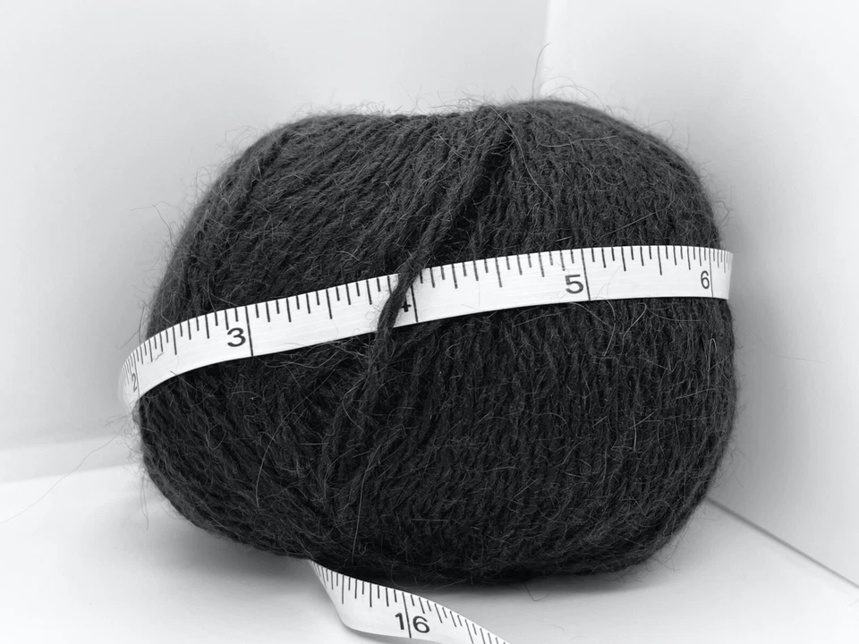 Hilos de hielo Black Angora Cashmere 68753 mezcla de lujo peso deportivo 50 gr 218yds Foto 4 de 4