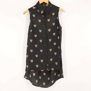 forever 21 leopard blouse