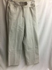 Classiques Entier Ladies Size 2 95 Cotton Pants Front Zip  Pocket Khaki A155ss