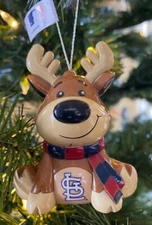 St. Louis Cardinals Reindeer Christmas Holiday Tree Ornament FREE USA SHIPPING