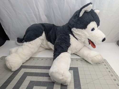 Ikea Husky Dog Wolf Plush 21 Inch Tall Stuffed Animal Toy